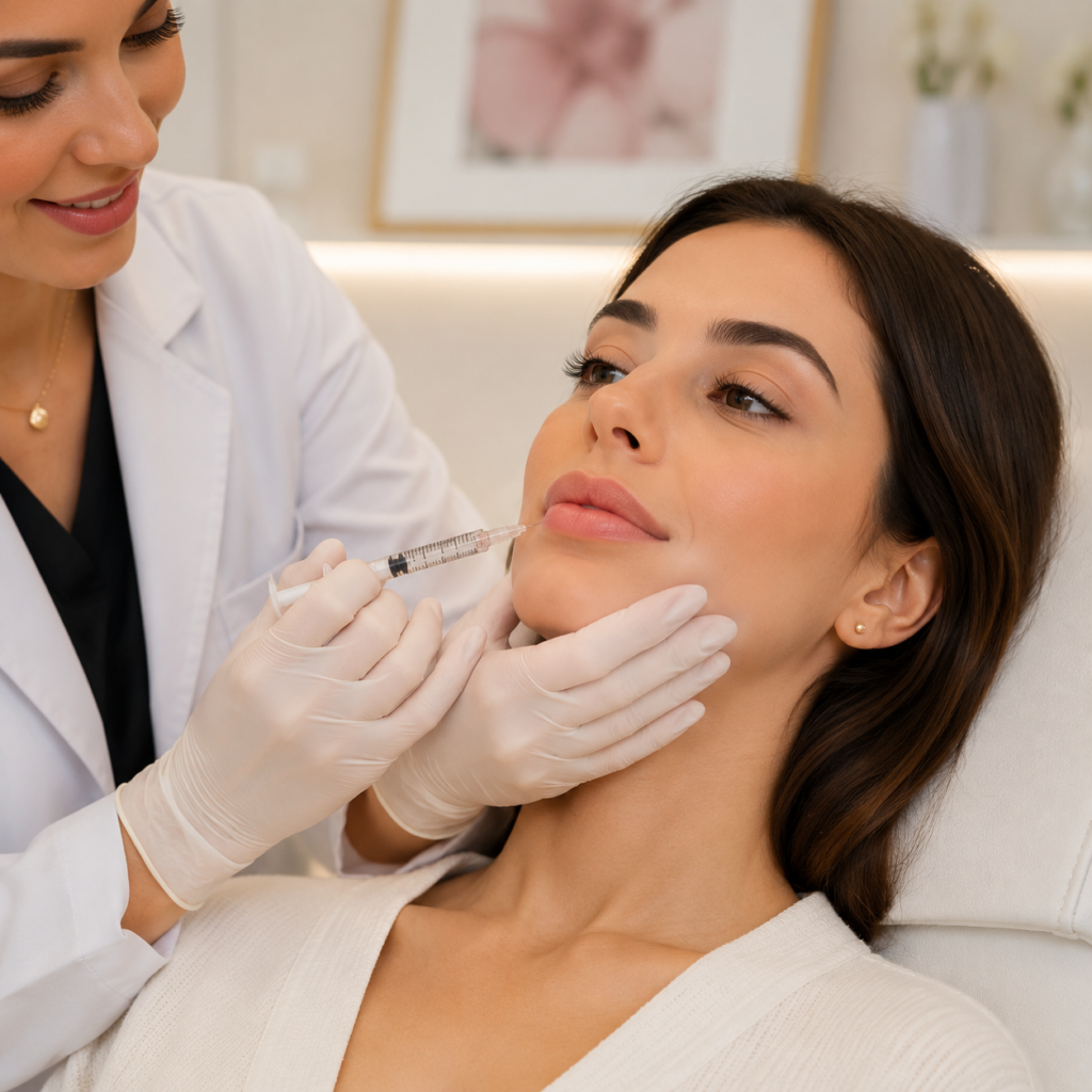 تزریق ژل چیست؟ راهنمای کامل کاربردها، مزایا، عوارض و مراقبتها 1 تزریق ژل لب