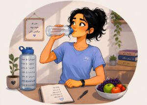 آب دوست صمیمی تناسب اندام